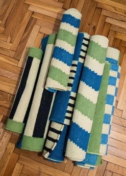 Mini Tapis - Blue Waves -Vêtements De Mode 01092023 Colortherapis rugs 108 75