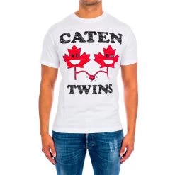 T-Shirt Dsquared2 Cotton - Blanc - Homme