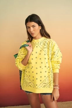 ARIZONA LOVE Sweatshirt Austin Bandana - Jaune