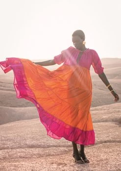 Emiri Maxi Dress - Orange Fuchsia -Vêtements De Mode 1 e657b56c 292f 470e b3c0 0449f952b09e