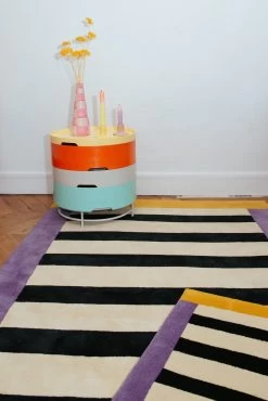 Tapis Tufté - Purple Symmetry -Vêtements De Mode 20230117 ColorTherapis Paris 77