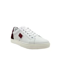 Baskets Dolce & Gabbana Logo Leather - Blanc - Homme