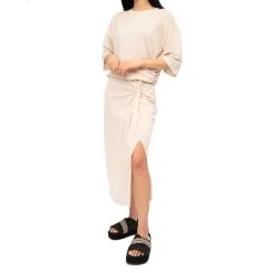 Jupe Max Mara Fanale Jersey - Beige - Femme