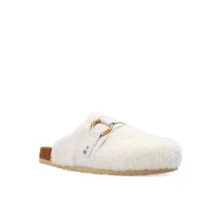 Chaussures See By Chloe Gema Fur Slides - Blanc - Femme