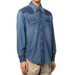Chemise Maison Margiela Cotton Denim - Bleu - Homme