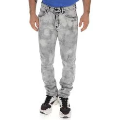 Jean Off-White Cotton Denim - Gris - Homme