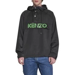 Veste Kenzo Hoodded Logo - Noir - Homme