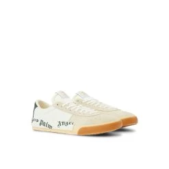 Baskets Palm Angels Leather Logo - Beige - Homme