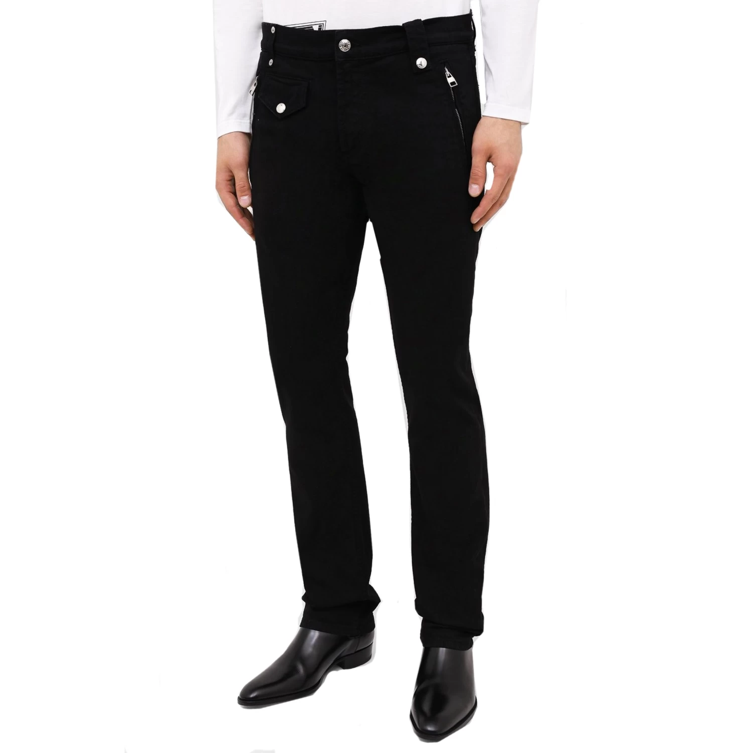 Jean Alexander Mcqueen Cotton Denim - Noir - Homme