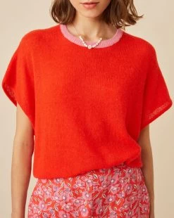 Pull Flavio Rouge - Femme -Vêtements De Mode 3E230008 03I B