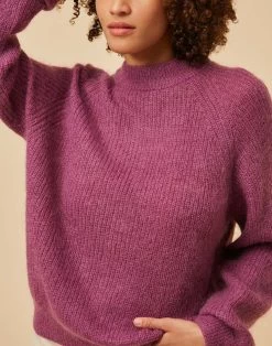 Pull Olive Mauve - Femme