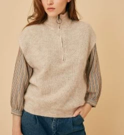 Pull Olivia Beige - Femme -Vêtements De Mode 3H220009 03F A