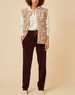 Pantalon Victor Aubergine - Femme