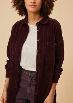 Chemise Victorine Aubergine - Femme