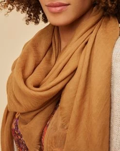 Foulard Qais Camel - Femme -Vêtements De Mode 3H220303 014 A