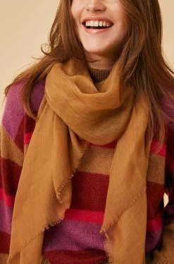 Foulard Qais Camel - Femme -Vêtements De Mode 3H220303 014 B