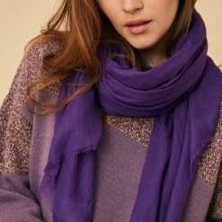 Foulard Qais Prune - Femme