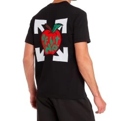 T-Shirt Off White Knitted - Noir - Homme