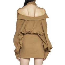 Robe Jacquemus La Robe Agui Cotton - Marron - Femme 8 Robe Jacquemus La Robe Agui Cotton - Marron - Femme -Vêtements De Mode 3 67109a49 3d80 457b 863f e1cc22d31996