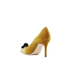 Escarpins Manolo Blahnik Piera 115 Suede - Jaune - Femme