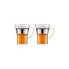 Bodum Set 2 Verres À Café Assam + Anse - Inox Brillant -Vêtements De Mode 4553 16