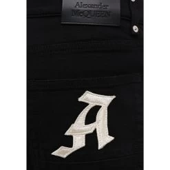 Jean Alexander Mcqueen Cotton Denim - Noir - Homme -Vêtements De Mode 4 44c57c41 ff1d 40e3 b6fd bfba37add3e2