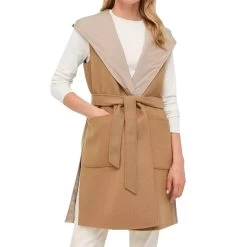 Gilet Max Mara Weekend Reversible Ornati Gilet - Camel - Femme