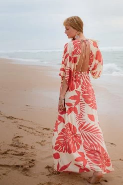 Alejandra Maxi Dress - Palmer Terra -Vêtements De Mode 5 Poppy HS23