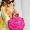 Sac Ã€ Main Plage Rond - Fushia - Femme -Vêtements De Mode AE123PLAGERU554