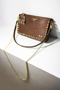 Sac À Bandoulière Isa - Marron - Femme