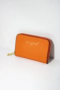 Portefeuille Mini Wally Box - Orange - Femme
