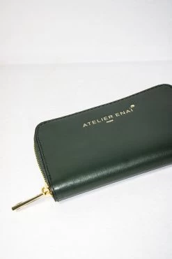 Portefeuille Mini Wally Box - Vert Bouteille - Femme -Vêtements De Mode AE222MWALLYBU331 3701420691065 3