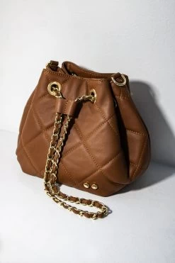 Sac À Bandoulière Stef - Camel - Femme