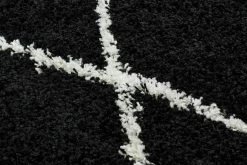 Tapis Shaggy Asma - Noir -Vêtements De Mode ASM450NOI 06