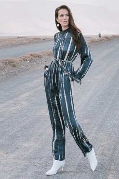 Gaetanna Jumpsuit- Tie & Dye Grey