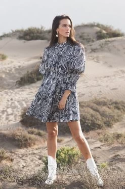 Calissa Mini Dress - Grass Blue -Vêtements De Mode AW22 Folk PoppyField 10