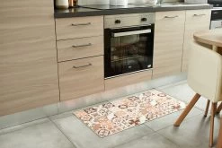 Tapis De Cuisine Azulejo 757 - Orange -Vêtements De Mode AZU757ORA 50x100 04