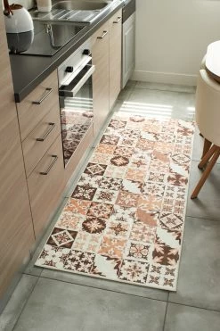 Tapis De Cuisine Azulejo 757 - Orange