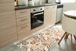Tapis De Cuisine Azulejo 757 - Orange -Vêtements De Mode AZU757ORA 70x180 04