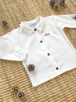 Chemise & Short Épais Le Tombeur - Blanc/Bleu - À Personnaliser -Vêtements De Mode Ecrin letombeur 7