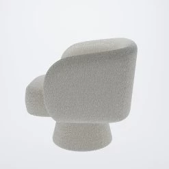 Fauteuil Salma - Bouclé Crème -Vêtements De Mode Fauteuil design pas cher bouclette Salma creme