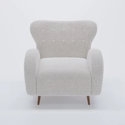 Fauteuil Ivy - Bouclé Crème