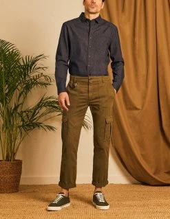 Reiko Pantalon Cargo Fred - Kaki - Homme