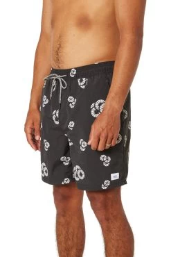 Short De Bain Burst Volley - Homme -Vêtements De Mode Katin Burst Volley Black Wash 11