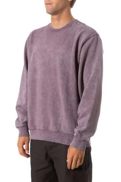 Sweat Emb. Crew Fleece - Homme -Vêtements De Mode Katin Emb Crew Fleece Auralite Sand Wash 02