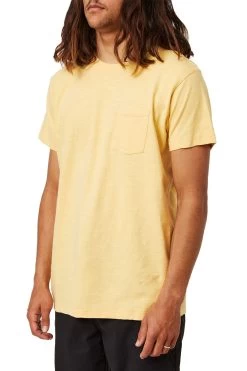 T-Shirt Slub Base - Homme -Vêtements De Mode Katin Slub Base Tee Butter 11