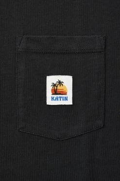 T-Shirt Wilson - Homme -Vêtements De Mode Katin Wilson Tee Black Wash 02