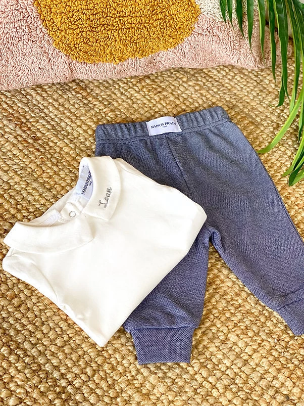 Pantalon & Body Le Rebelle - Bleu/Blanc - À Personnaliser 6 Pantalon & Body Le Rebelle - Bleu/Blanc - À Personnaliser – Image 4