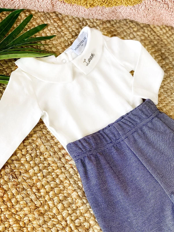 Pantalon & Body Le Rebelle - Bleu/Blanc - À Personnaliser 3 Pantalon & Body Le Rebelle - Bleu/Blanc - À Personnaliser