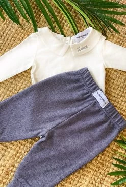 Pantalon & Body Le Rebelle - Bleu/Blanc - À Personnaliser 11 Pantalon & Body Le Rebelle - Bleu/Blanc - À Personnaliser -Vêtements De Mode L ecrinlerebelle 5